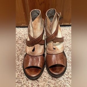 Rare Freebird Rattle Peep Toe Bootie